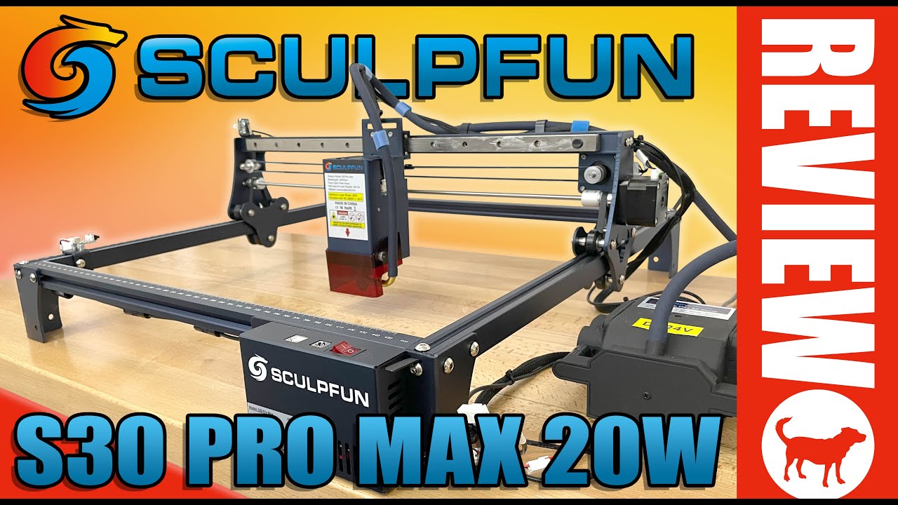 Sculpfun S30 Pro Setup and Test Engraving/Cutting 